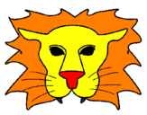 Desenho Leão pintado por alex