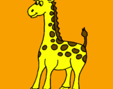 Desenho Girafa pintado por diogo