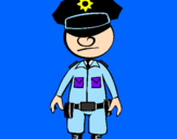 Desenho Agente de polícia pintado por evellin  amo      legal