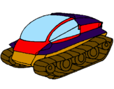 Desenho Nave tanque pintado por Brunno
