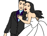 Desenho Marido e esposa pintado por mellissa