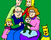 Desenho Família pintado por JULIA