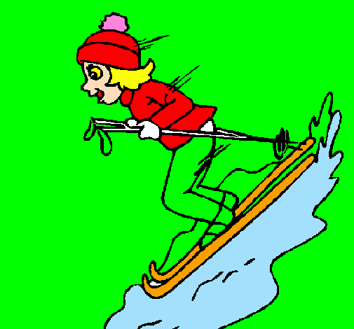 Esquiadora