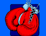 Desenho Luvas de boxe pintado por vitor