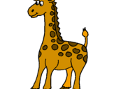 Desenho Girafa pintado por Girafinha