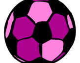 Desenho Bola de futebol pintado por mara