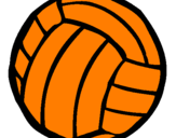 Desenho Bola de voleibol pintado por thaysa kelly