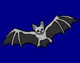 Desenho Morcego a voar pintado por Camilly