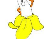 Desenho Banana pintado por Cris