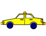 Desenho Taxi pintado por pedro e titia