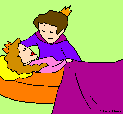 A princesa a dormir e o príncipe