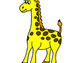 Desenho Girafa pintado por manuel