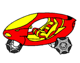 Desenho Moto espacial pintado por Gabriel