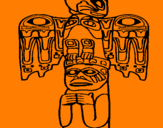 Desenho Totem pintado por caioo