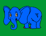 Desenho Elefante pequeno pintado por gonçalorodrigues