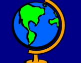 Desenho Bola do mundo II pintado por kedma