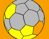 Desenho Bola de futebol II pintado por isadora