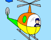 Desenho Helicóptero pintado por Lucas
