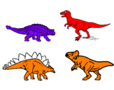 Desenho Dinossauros de terra pintado por joão miguel