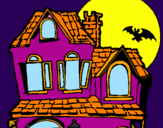 Desenho Casa do mistério pintado por cleusa