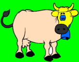 Desenho Vaca leiteira pintado por adriel