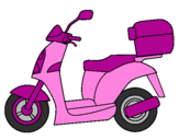 Desenho Ciclomotor pintado por fefe  gatinha