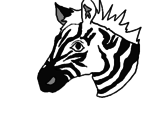 Desenho Zebra II pintado por Aninha
