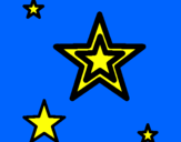Desenho Estrela pintado por matilde