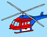 Desenho Helicoptero  pintado por leo
