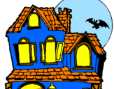 Desenho Casa do mistério pintado por NILLOPES