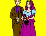 Desenho Marido e esposa III pintado por lili