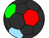 Desenho Bola de futebol II pintado por guri