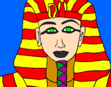 Desenho Tutankamon pintado por thaine  B33