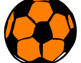 Desenho Bola de futebol pintado por david