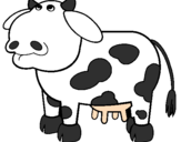 Desenho Vaca pensativa pintado por Gui