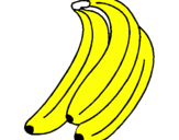 Desenho Plátanos pintado por SASA