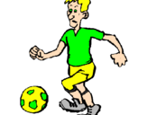Desenho Jogador de futebol pintado por kelvin