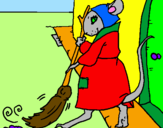 Desenho La ratita presumida 1 pintado por rata