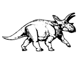 Desenho Tricerátopo pintado por j