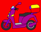 Desenho Ciclomotor pintado por Davi
