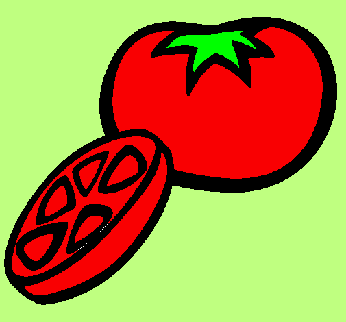 Desenho Tomate pintado por tomatinho