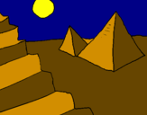 Desenho Pirâmides pintado por EFA Ynele