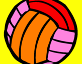 Desenho Bola de voleibol pintado por TIAGO34