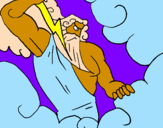Desenho Zeus pintado por ygor cezar