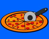 Desenho Pizza pintado por kaiqui