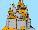 Desenho Castelo medieval pintado por thiago wilson