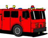 Desenho Camião de bombeiros pintado por jota