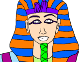Desenho Tutankamon pintado por diogo