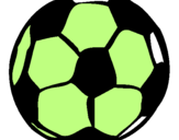 Desenho Bola de futebol pintado por pelota