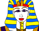 Desenho Tutankamon pintado por TDP